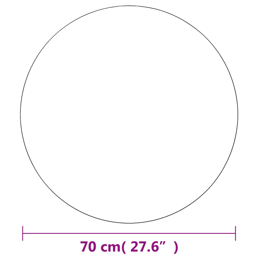Wandspiegels Rond 70 Cm Glas 2 Φ 70 cm zonder LED