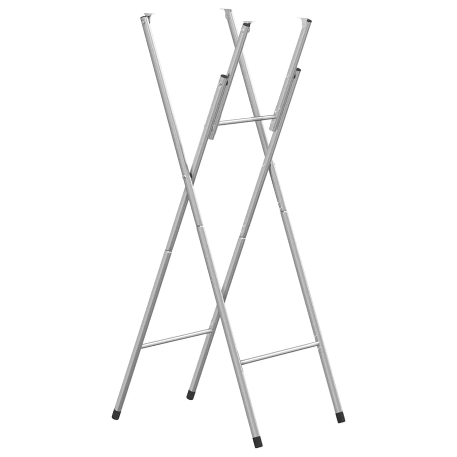 Bartafelpoten Inklapbaar 45X53X08 Cm Staal Zilverkleurig