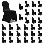 Stoelhoezen stretch 30 stuks zwart