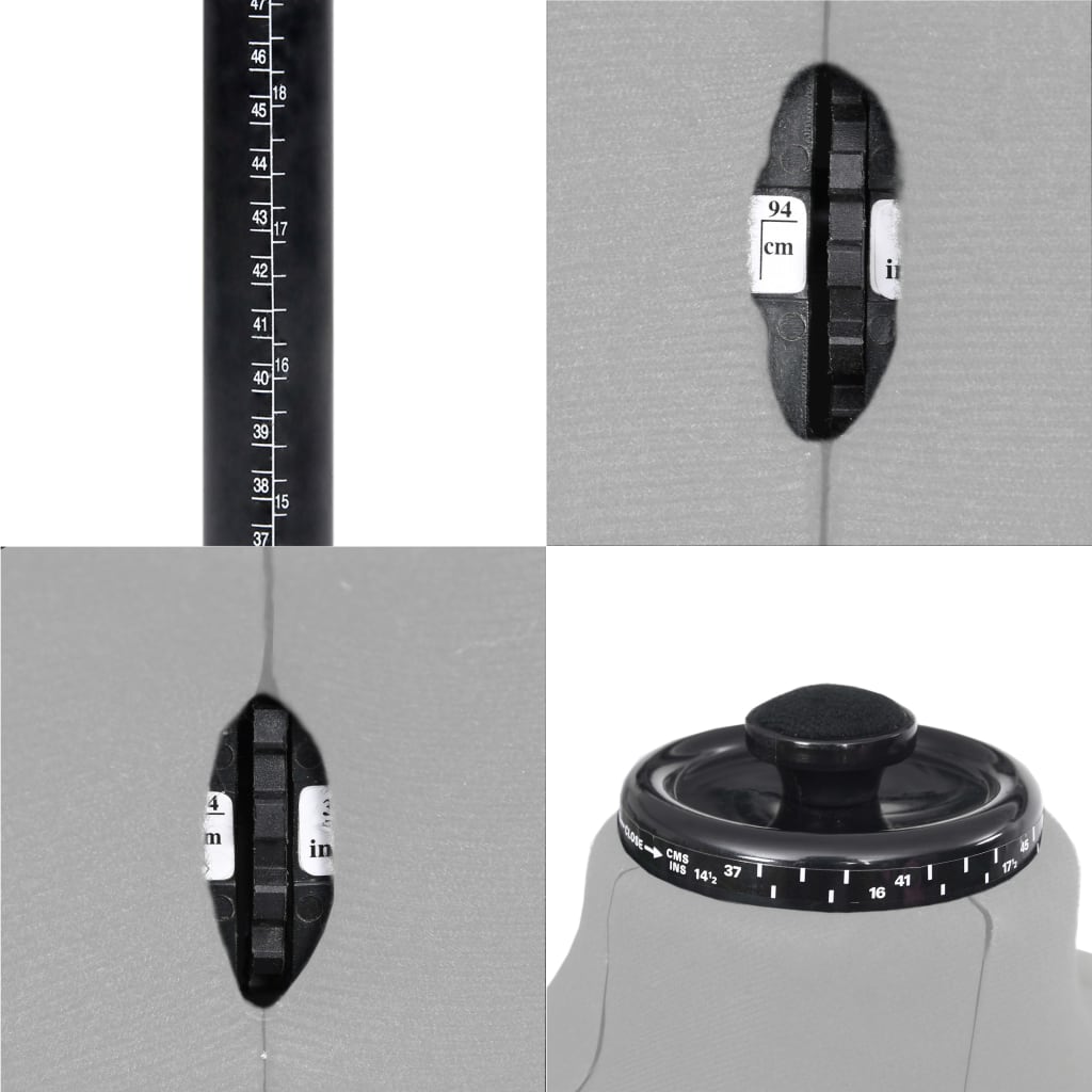 Paspop Verstelbaar Man Maat 37-45 Grijs