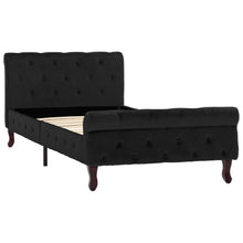 Bedframe Fluweel 90 x 200 cm Zwart