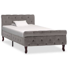 Bedframe Fluweel 90 x 200 cm Grijs