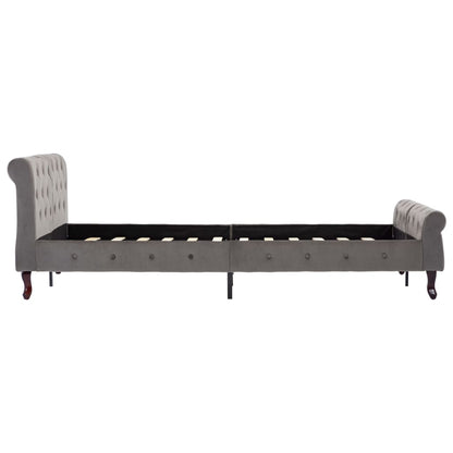 Bedframe fluweel grijs 120x200 cm