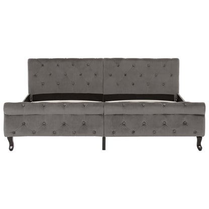 Bedframe Fluweel 180 x 200 cm Grijs
