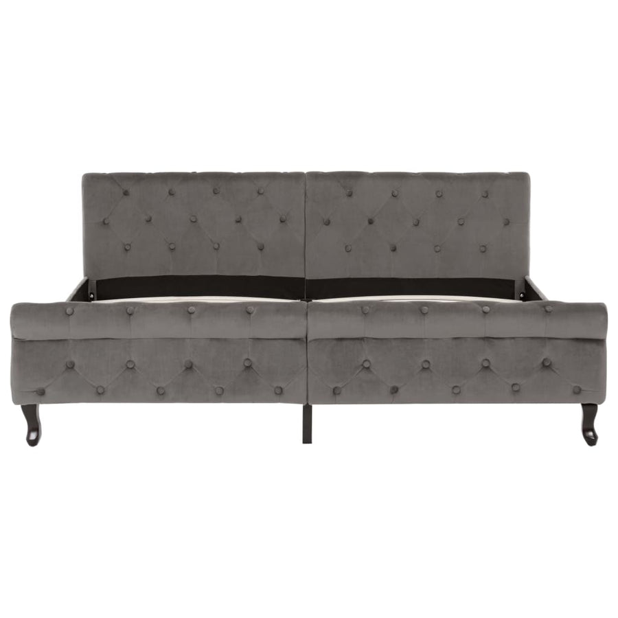 Bedframe Fluweel 180 x 200 cm Grijs