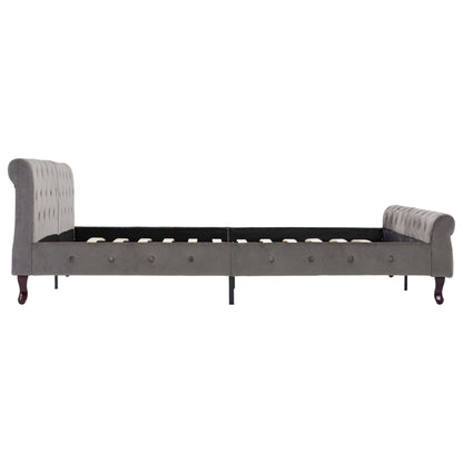 Bedframe Fluweel 180 x 200 cm Grijs