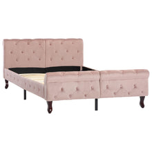 Bedframe Fluweel 120 x 200 cm Roze