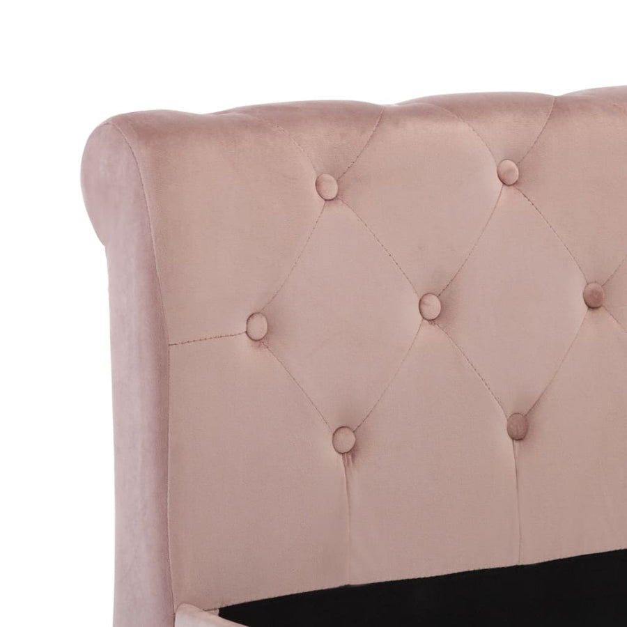 Bedframe Fluweel 120 x 200 cm Roze