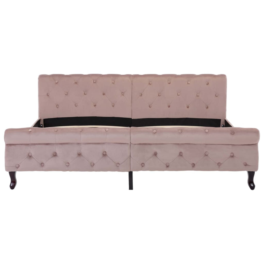 Bedframe Fluweel 180 x 200 cm Roze