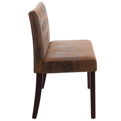 Bankje 148,5 Cm Kunstsuède 148.5 cm Bruin