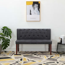 Bankje Kunstsuède 120 cm Grijs