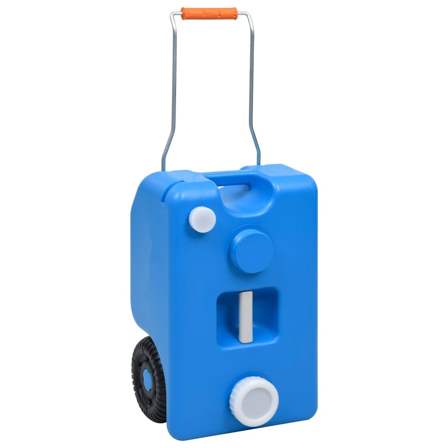 Watertank op wielen 25 L blauw