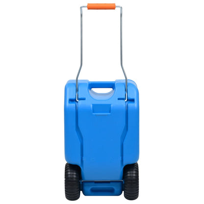 Watertank op wielen 25 L blauw