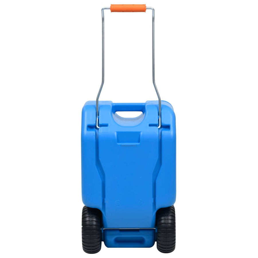 Watertank op wielen 25 L blauw