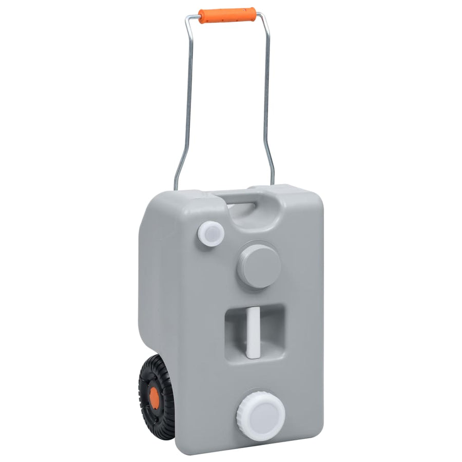 Watertank op wielen 25 L grijs