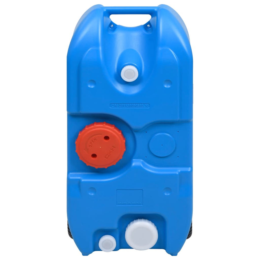 Watertank op wielen 40 L blauw
