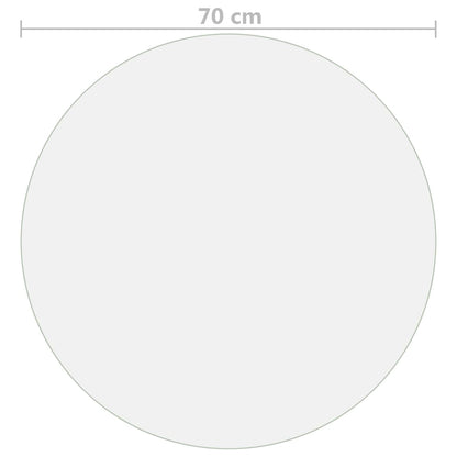 Tafelbeschermer Ø 2 Mm Pvc Transparant 70 cm Doorzichtig