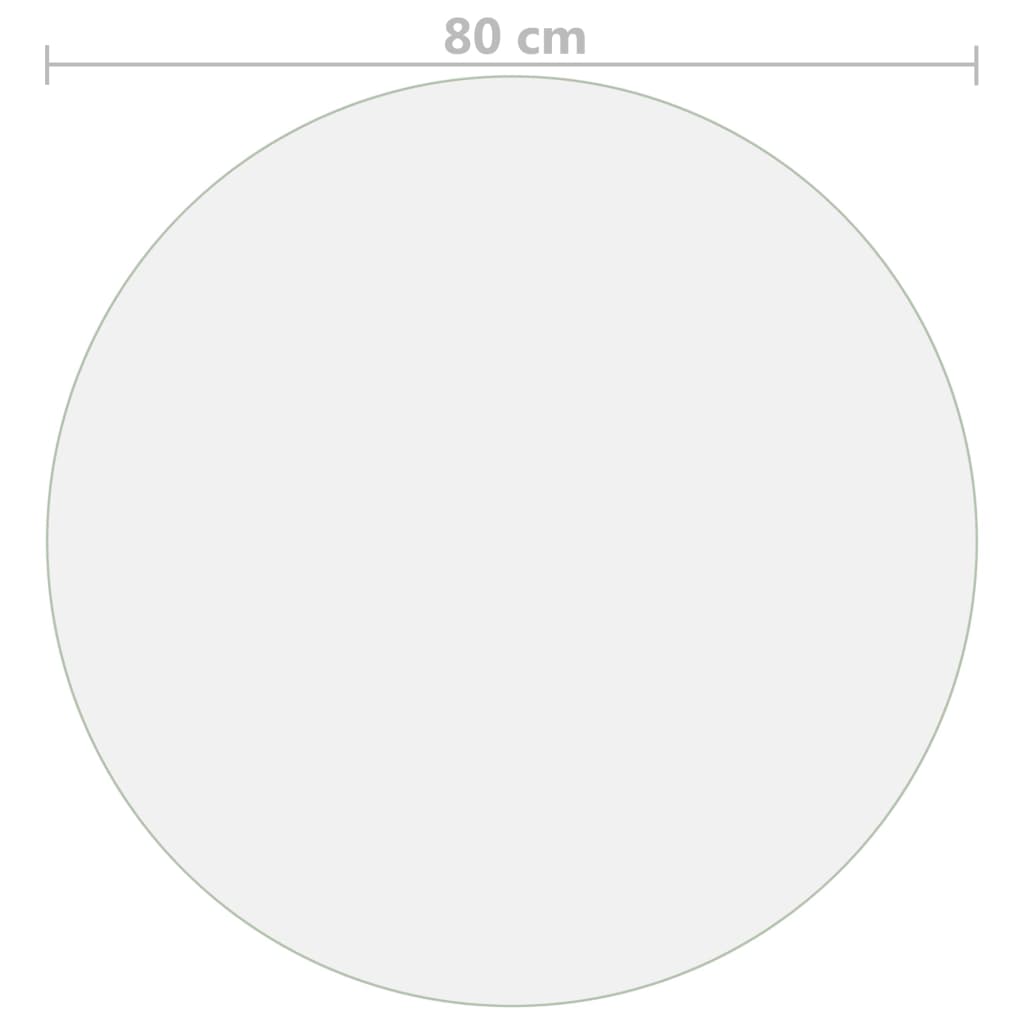 Tafelbeschermer Ø 2 Mm Pvc 80 cm Mat