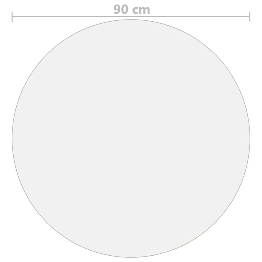 Tafelbeschermer Ø 2 Mm Pvc Transparant 90 cm Doorzichtig
