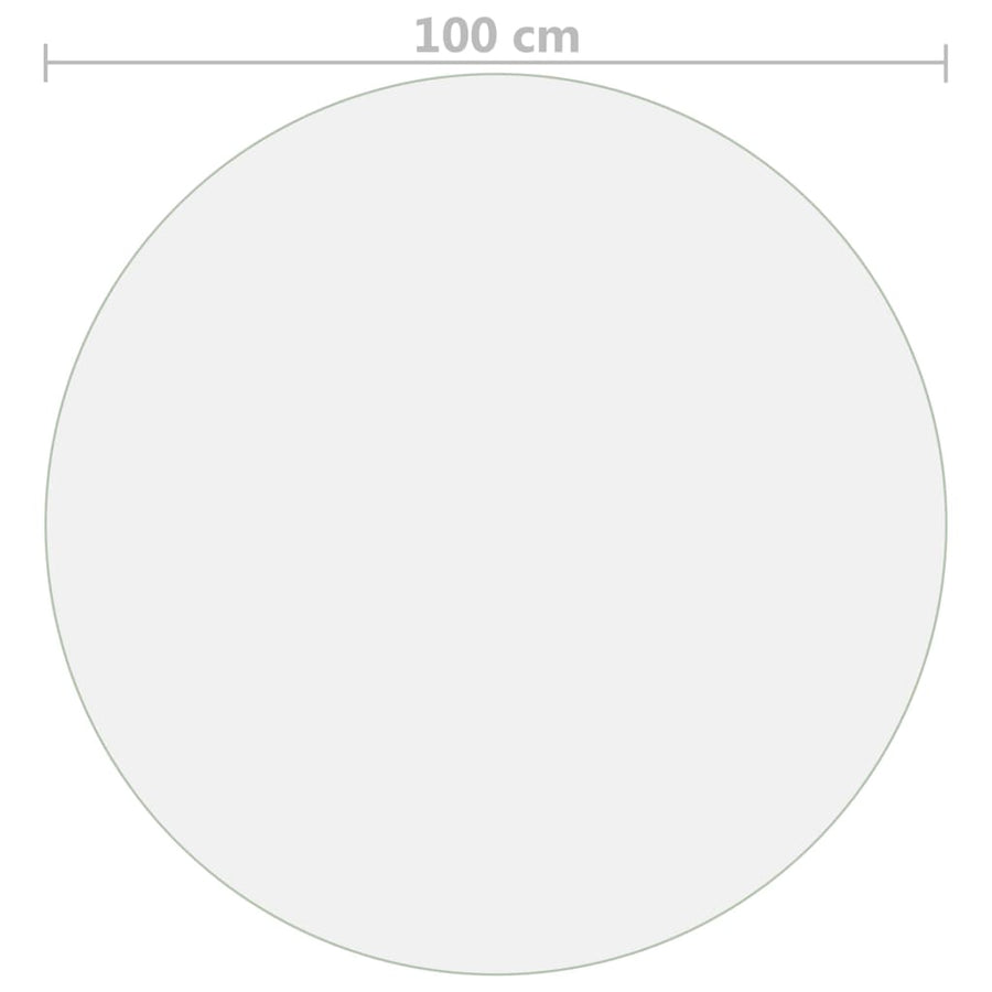 Tafelbeschermer Ø 2 Mm Pvc Transparant 100 cm Doorzichtig