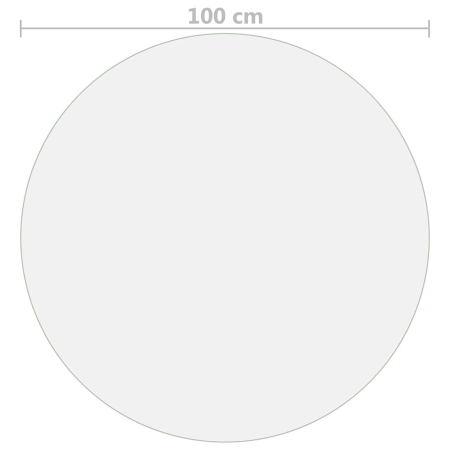 Tafelbeschermer Ø 2 Mm Pvc 100 cm Mat