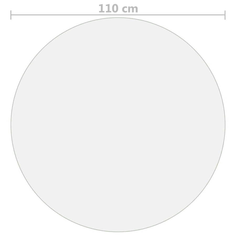 Tafelbeschermer Ø 2 Mm Pvc Transparant 110 cm Doorzichtig