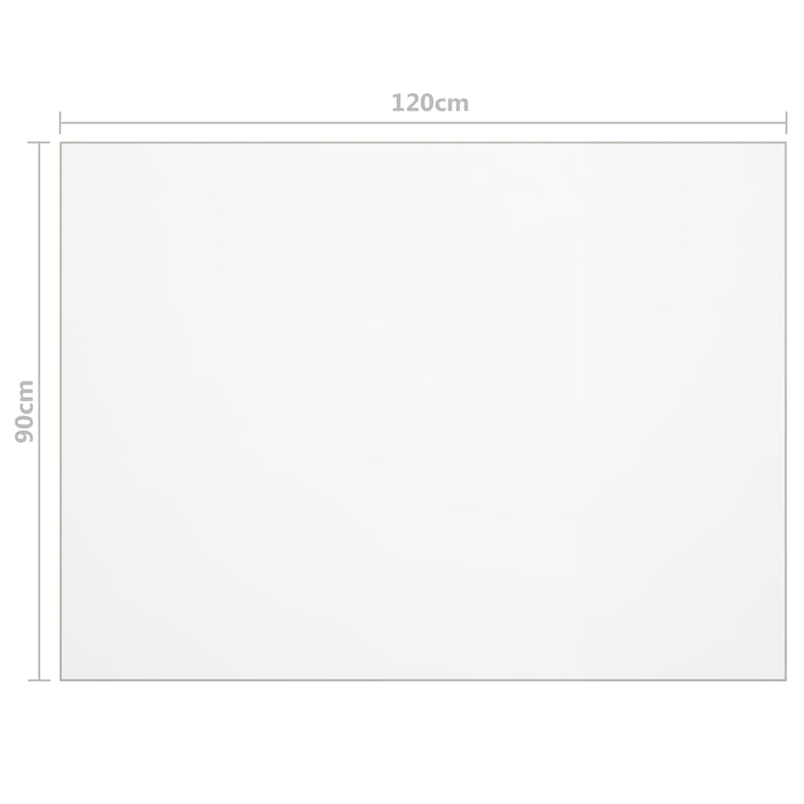 Tafelbeschermer 2 Mm Pvc Transparant 120 x 90 cm Doorzichtig
