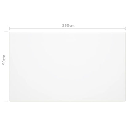 Tafelbeschermer 2 Mm Pvc Transparant 160 x 90 cm Doorzichtig