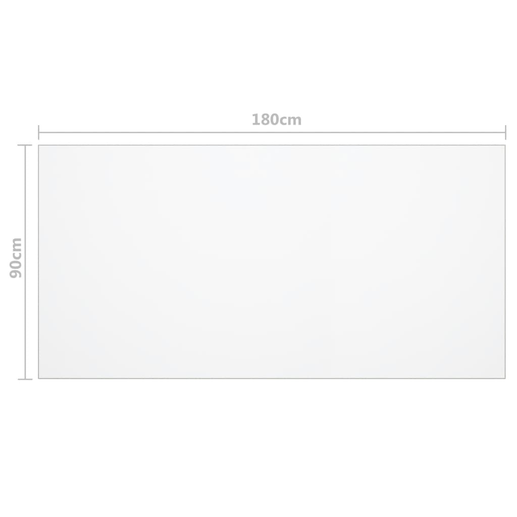 Tafelbeschermer 2 Mm Pvc Transparant 180 x 90 cm Doorzichtig