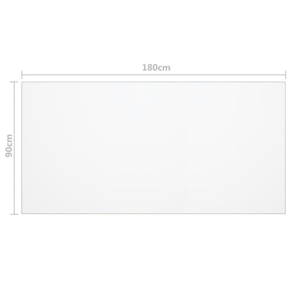 Tafelbeschermer 2 Mm Pvc Transparant 180 x 90 cm Doorzichtig