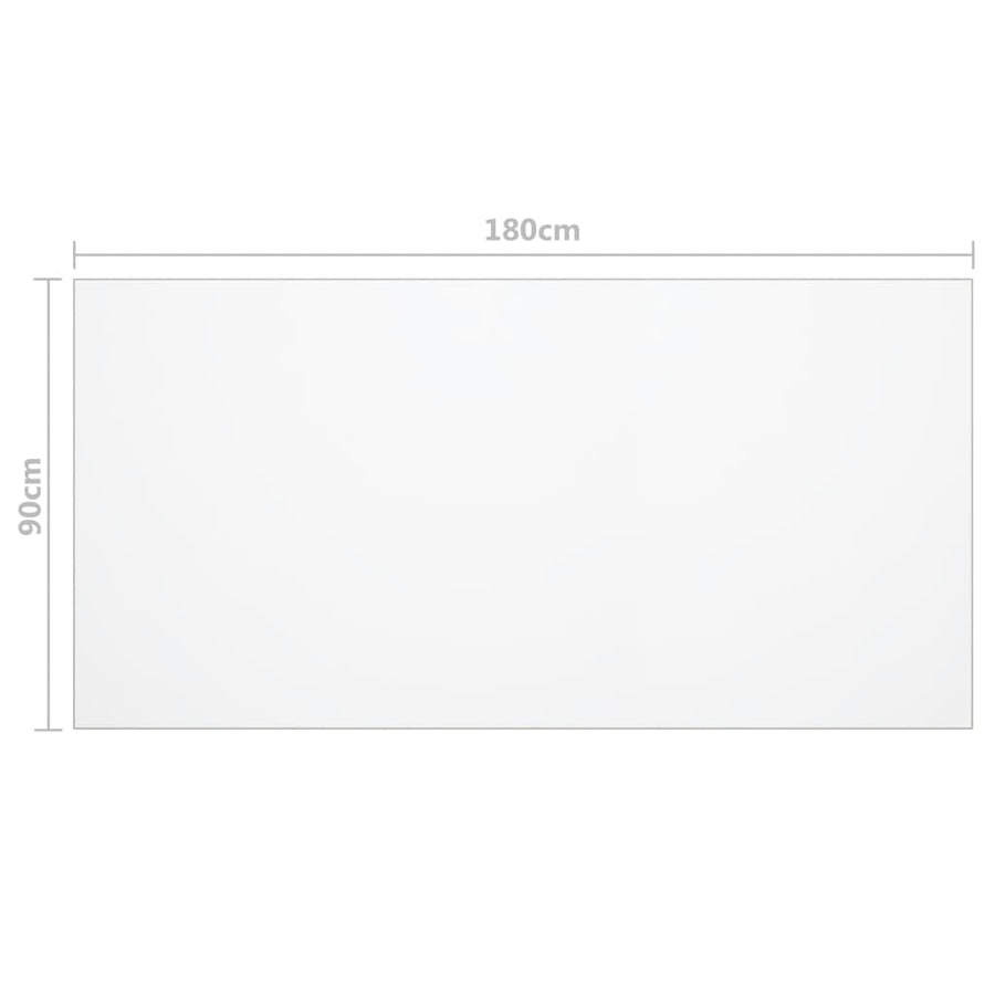 Tafelbeschermer 2 Mm Pvc Transparant 180 x 90 cm Doorzichtig