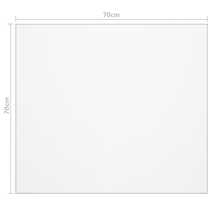 Tafelbeschermer 2 Mm Pvc 70 x 70 cm Mat
