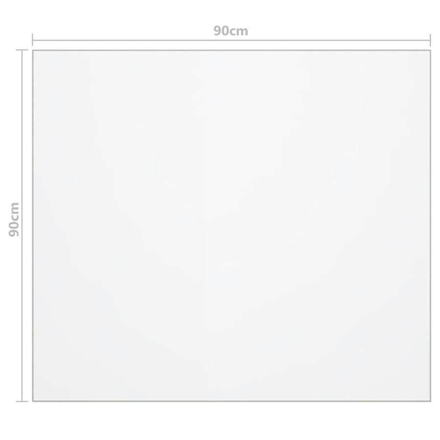 Tafelbeschermer 2 Mm Pvc 90 x 90 cm Mat