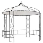 Prieel rond 300x290 cm wit