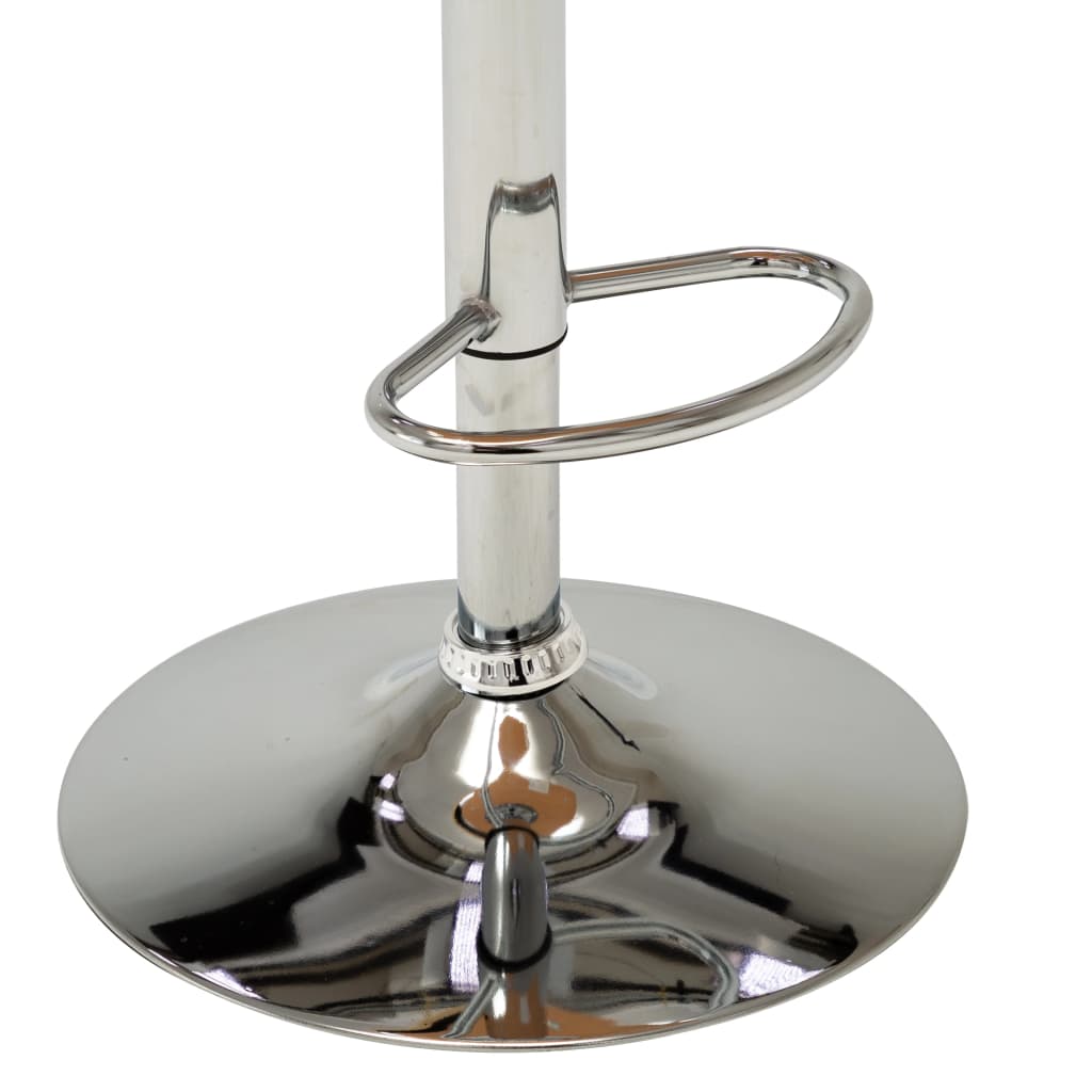 Barkrukken Gebogen Hout En Kunstleer 2 Zwart en lichtbruin