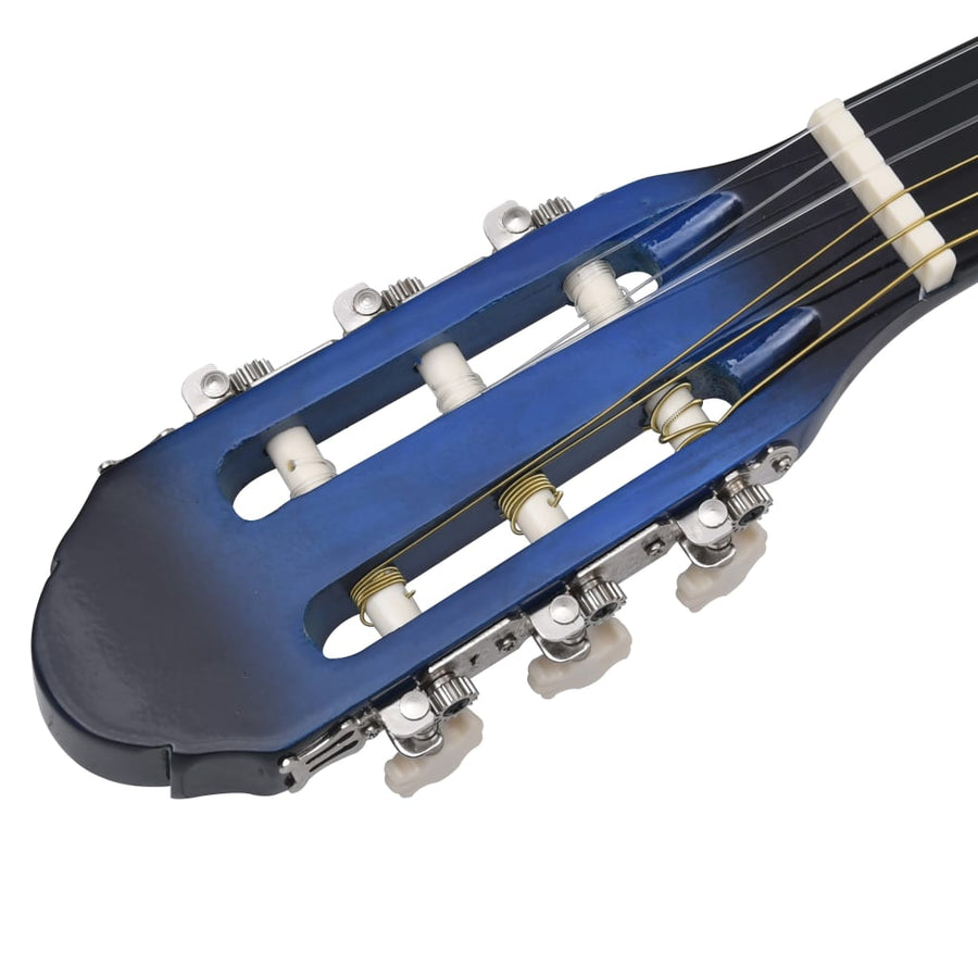Gitaar Klassiek Beginner Lindenhout 4/4 39 Blauw