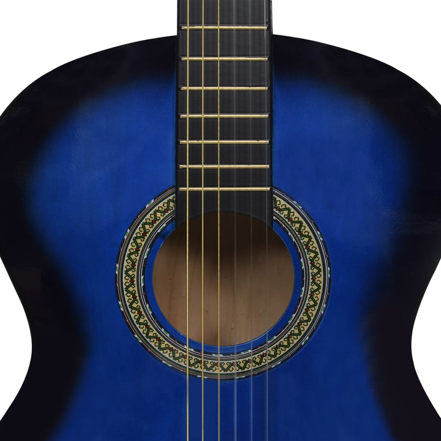 Gitaar Klassiek Beginner Lindenhout 4/4 39 Blauw