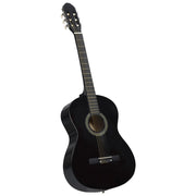 Klassieke gitaar 4/4 39 inch lindenhout zwart