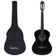 Klassieke gitaar set 4/4 39 inch zwart