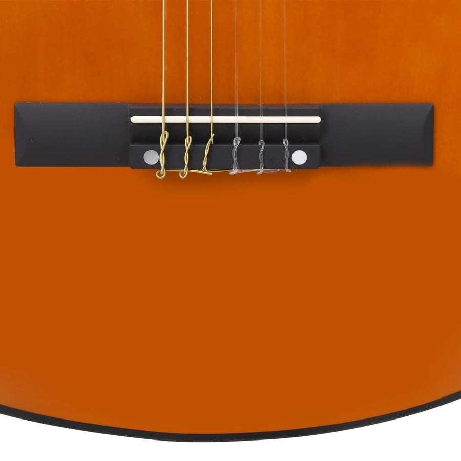 Gitaar klassiek beginner 4/4 39" lindenhout 4/4 39 Donkerbruin