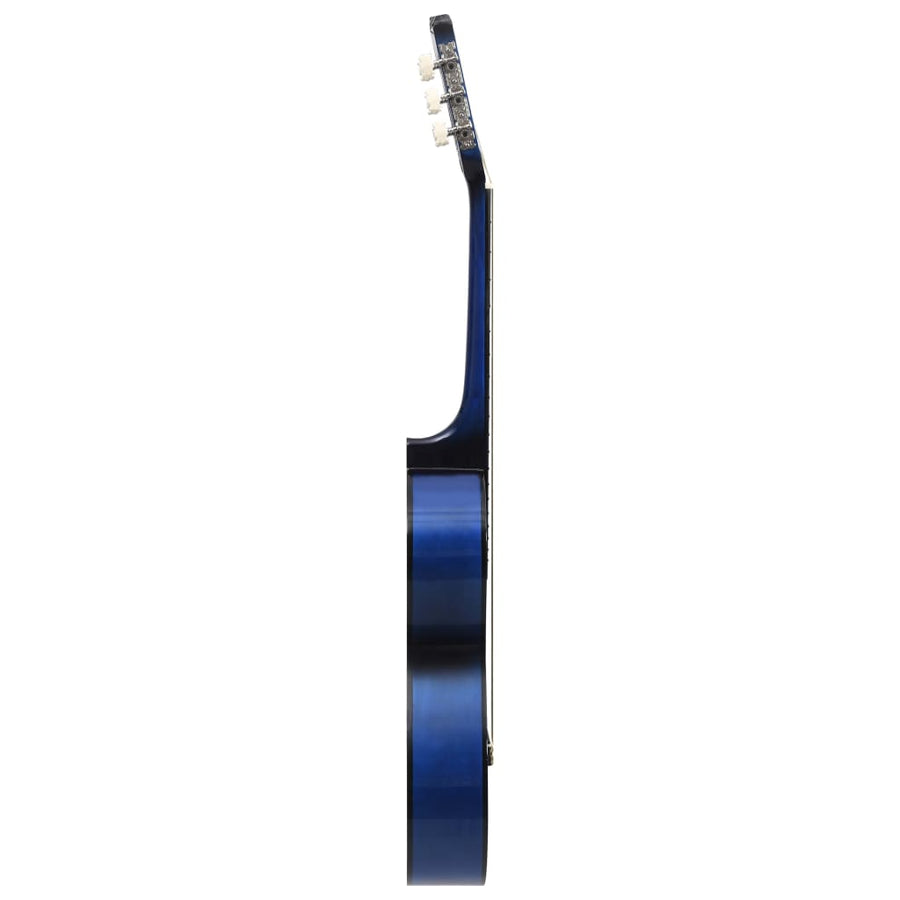 8-Delige Gitaarset Klassiek Kinderen En Beginner 3/4 36 Blauw