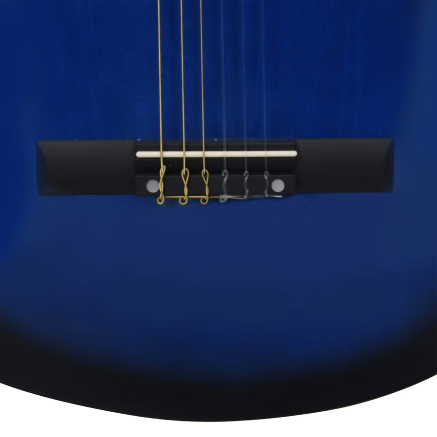 8-Delige Gitaarset Klassiek Kinderen En Beginner 3/4 36 Blauw