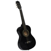 Klassieke gitaar 1/2 34" zwart lindenhout