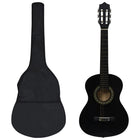 8-piece Classical Guitar Set Beginner 1/2 34" Black