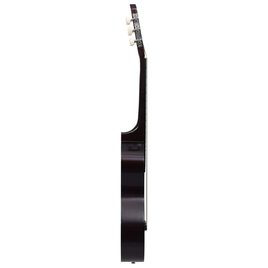 Gitaar Klassiek Beginner Kinderen Lindenhout 1/2 34 Donkerbruin