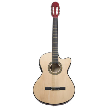Gitaar cutaway met equalizer 6 snaren western klassiek