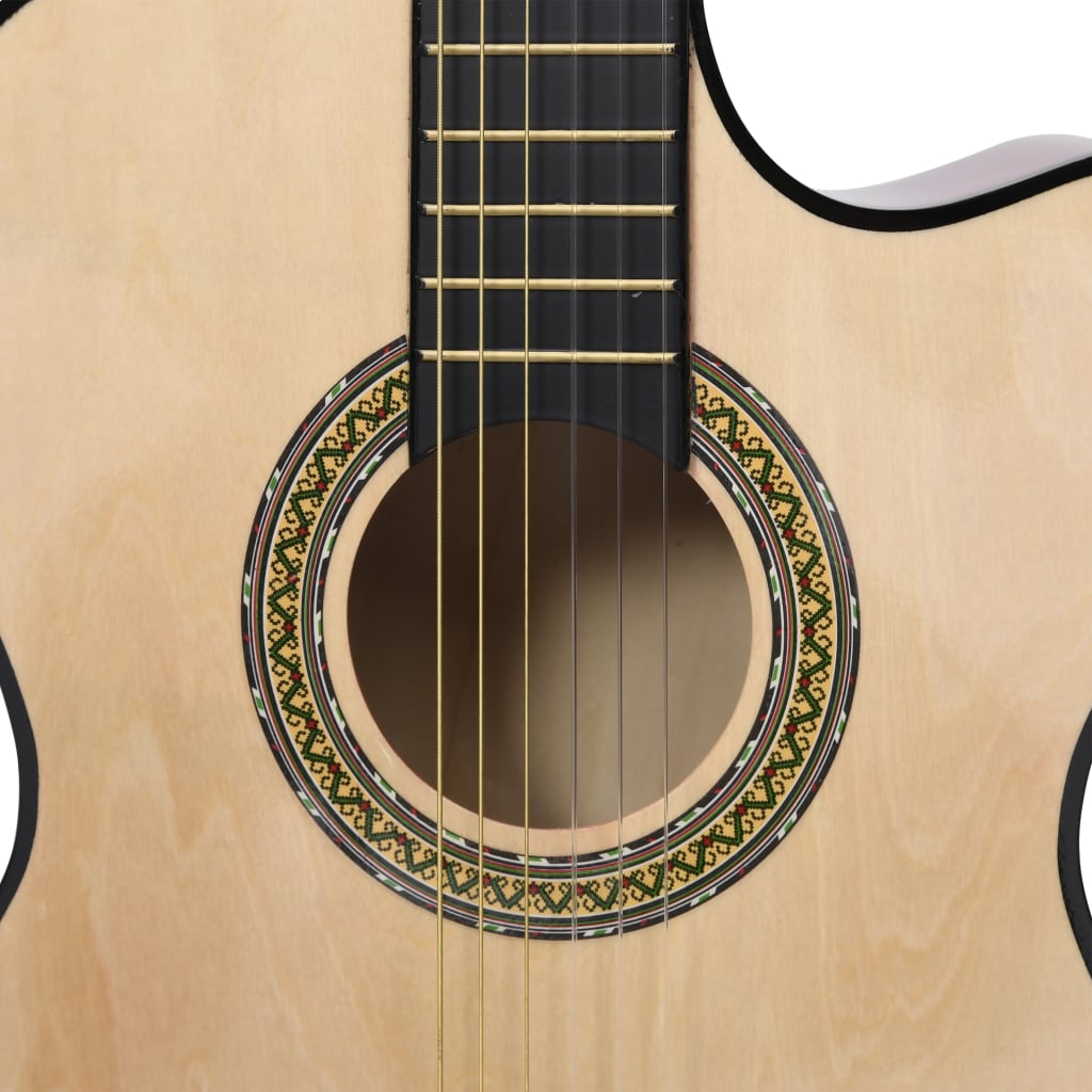 Gitaar cutaway met equalizer 6 snaren western klassiek