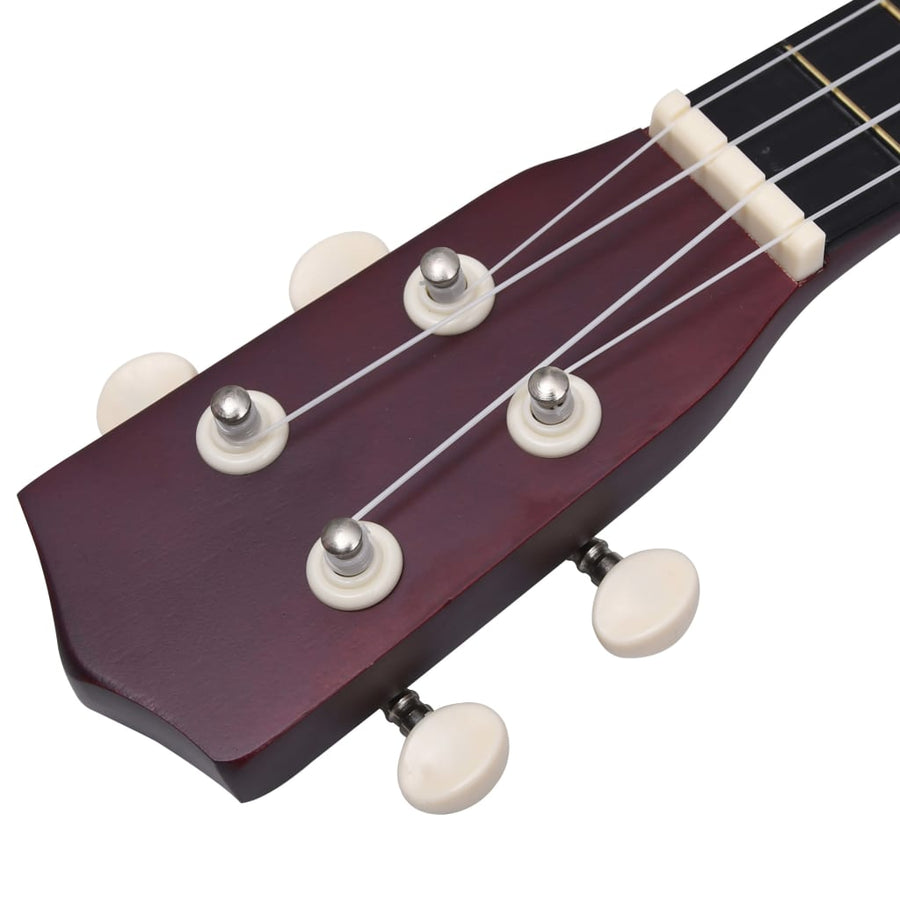 Ukuleleset Met Tas Voor Kinderen Sopraan 21'' Lichthoutkleurig Lichtbruin