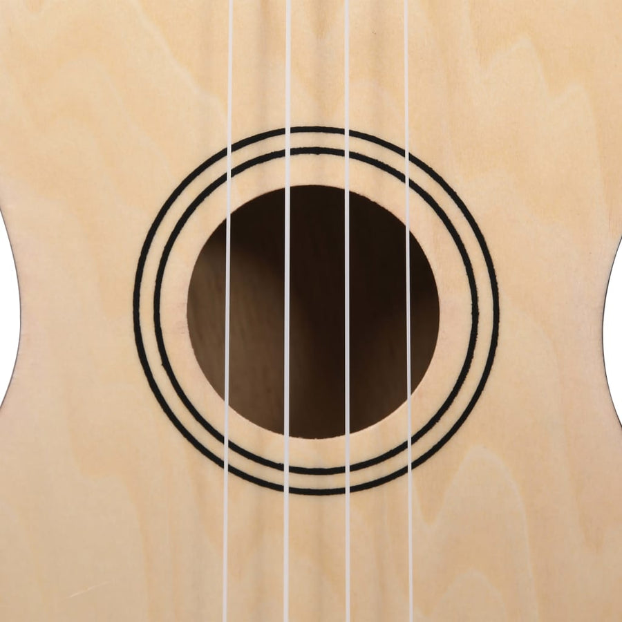 Ukuleleset Met Tas Voor Kinderen Sopraan 21'' Lichthoutkleurig Lichtbruin