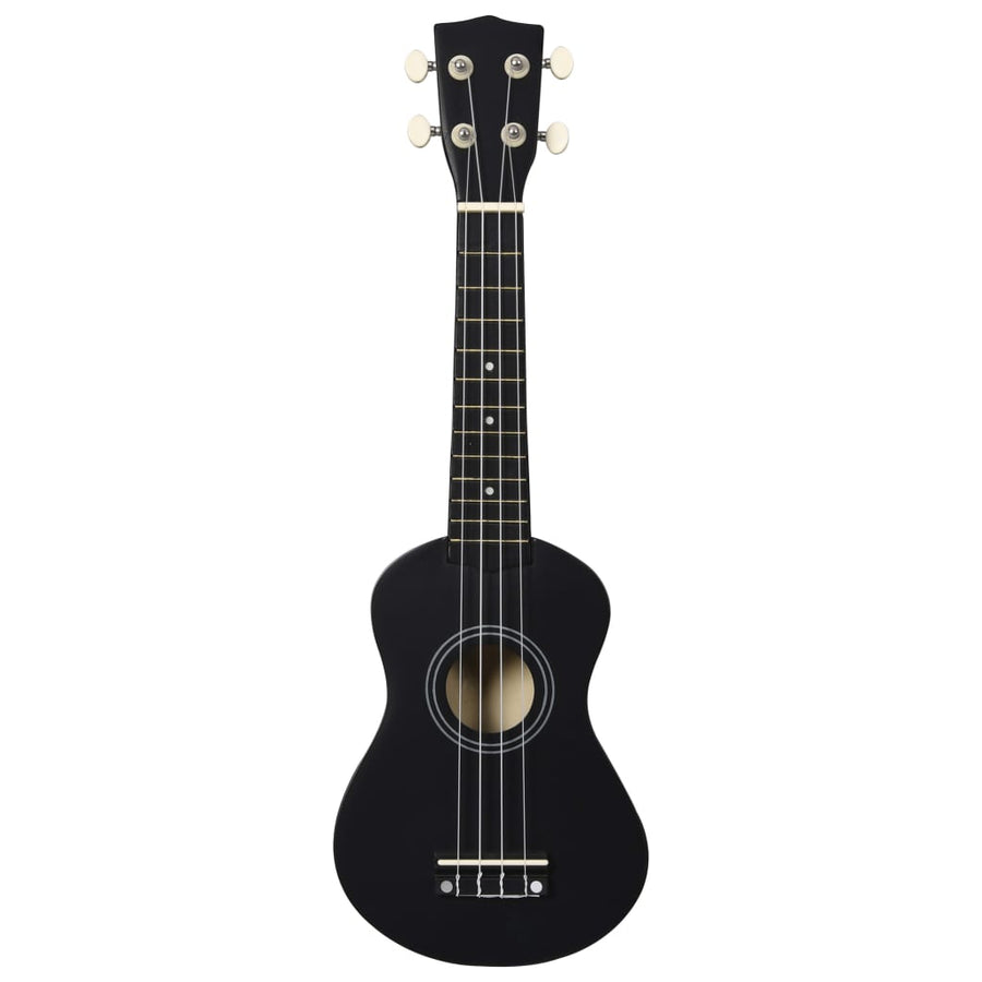 Ukuleleset Met Tas Voor Kinderen Sopraan 21'' Zwart